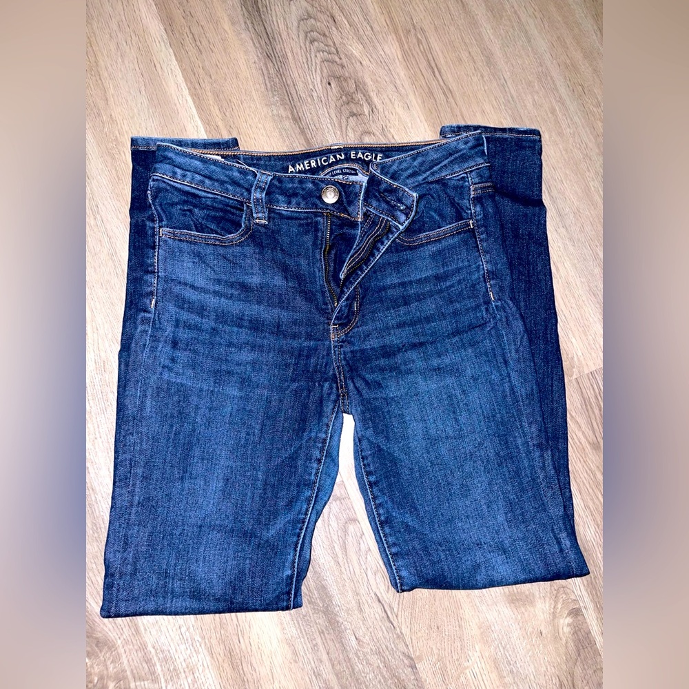 American Eagle Outfitters Blue Skinny Jeans (long)